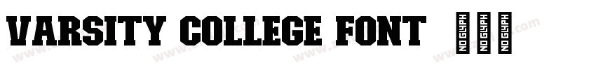 Varsity College Font字体转换